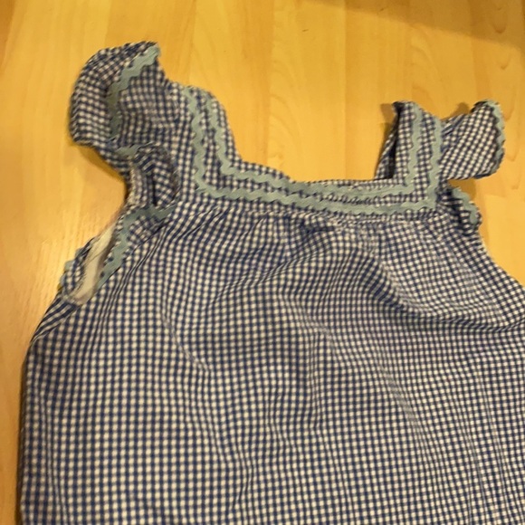 Sail to sable STS Blue checkered dress girls size 10 - Picture 2 of 7